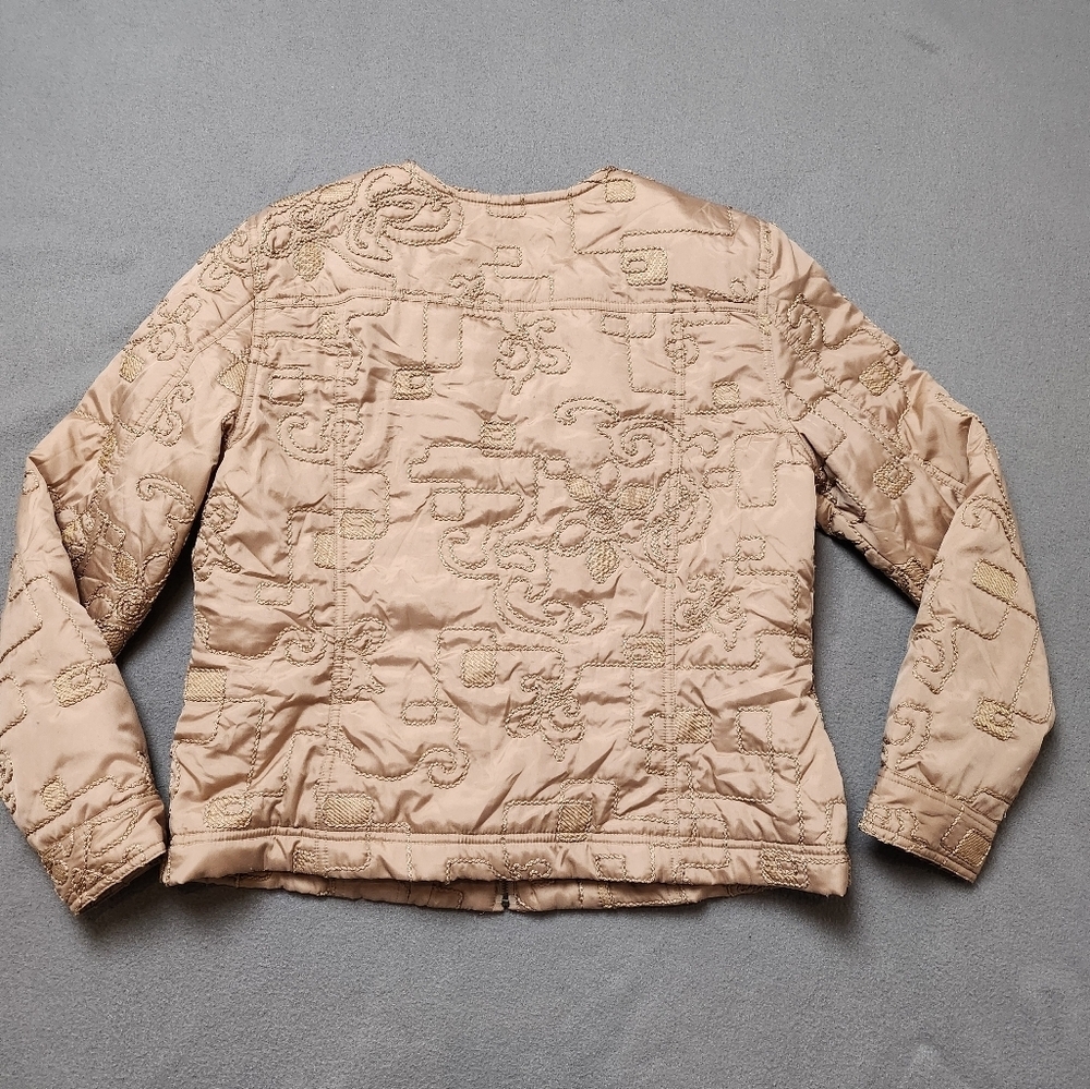 Vintage Ruby Rd. Embroidered Zip Puff Jacket - Picture 4 of 13